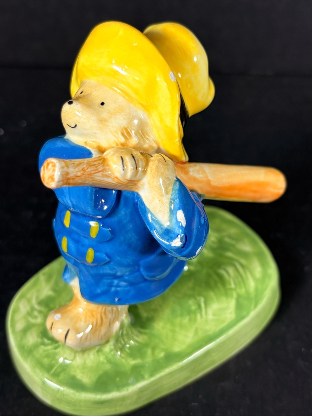 Vintage 1987 Paddington Bear Baseball Figurine Toscany Japan